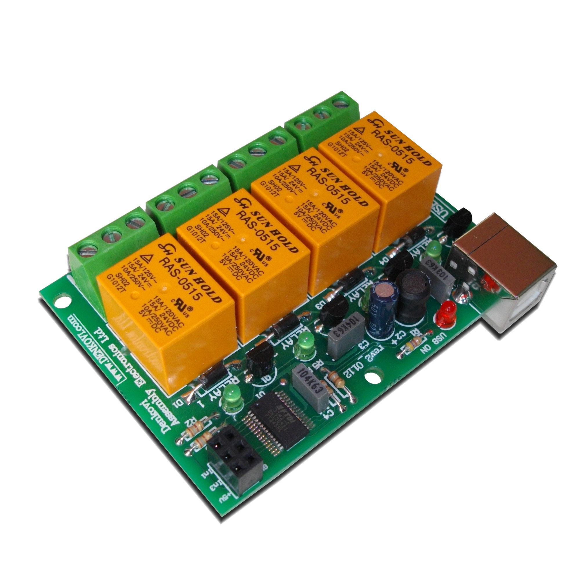 USB 4 Canaux Carte Relais Relays 220V USB Relay Board EBay